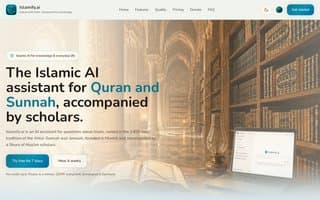 Screenshot of islamify.ai