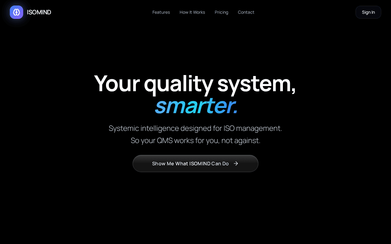Screenshot of isomind.ai