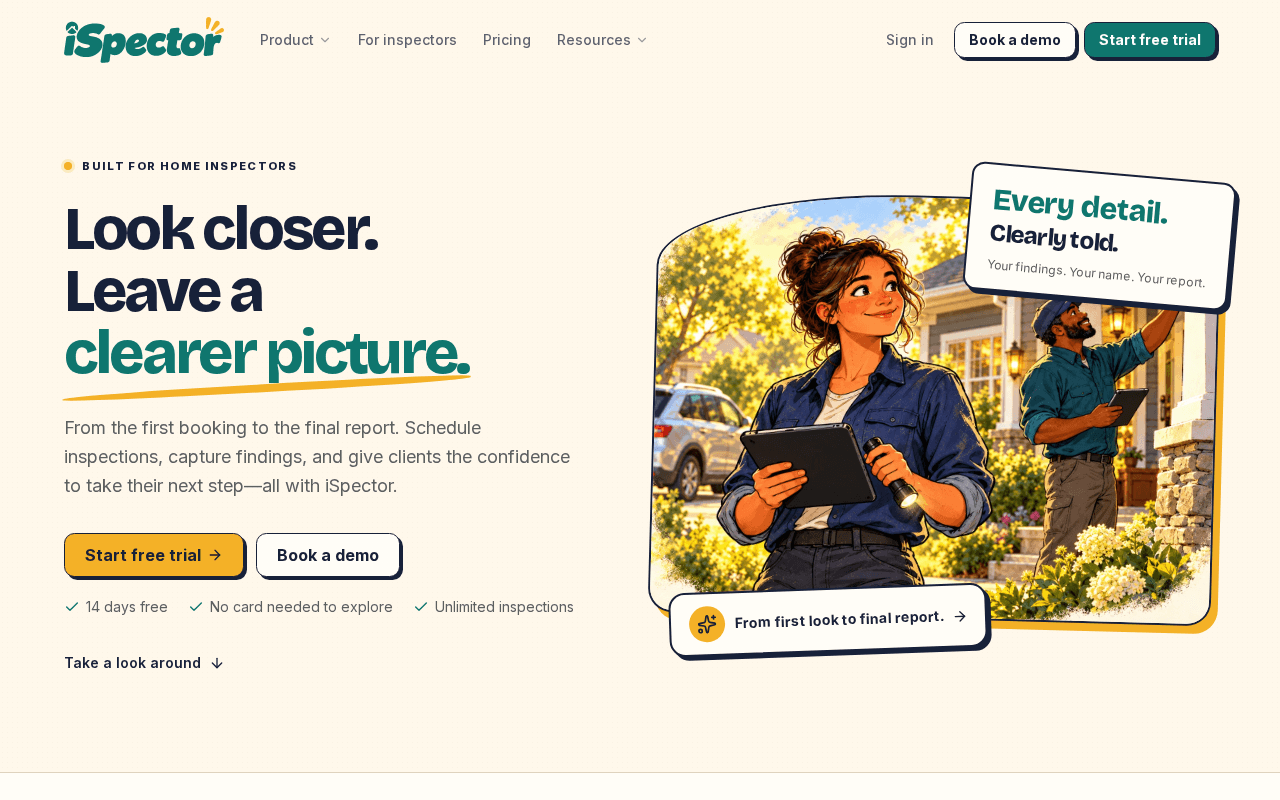Screenshot of ispector.ai