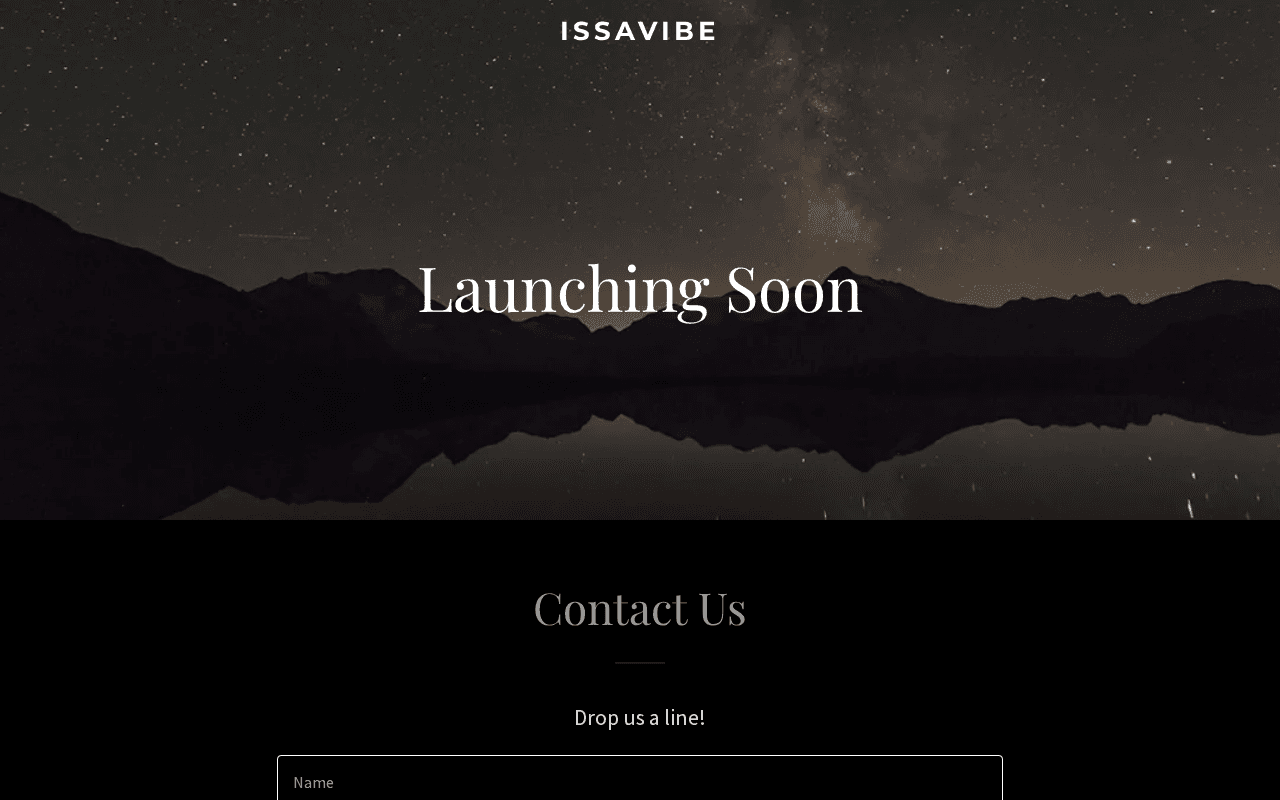 Screenshot of issavibe.ai