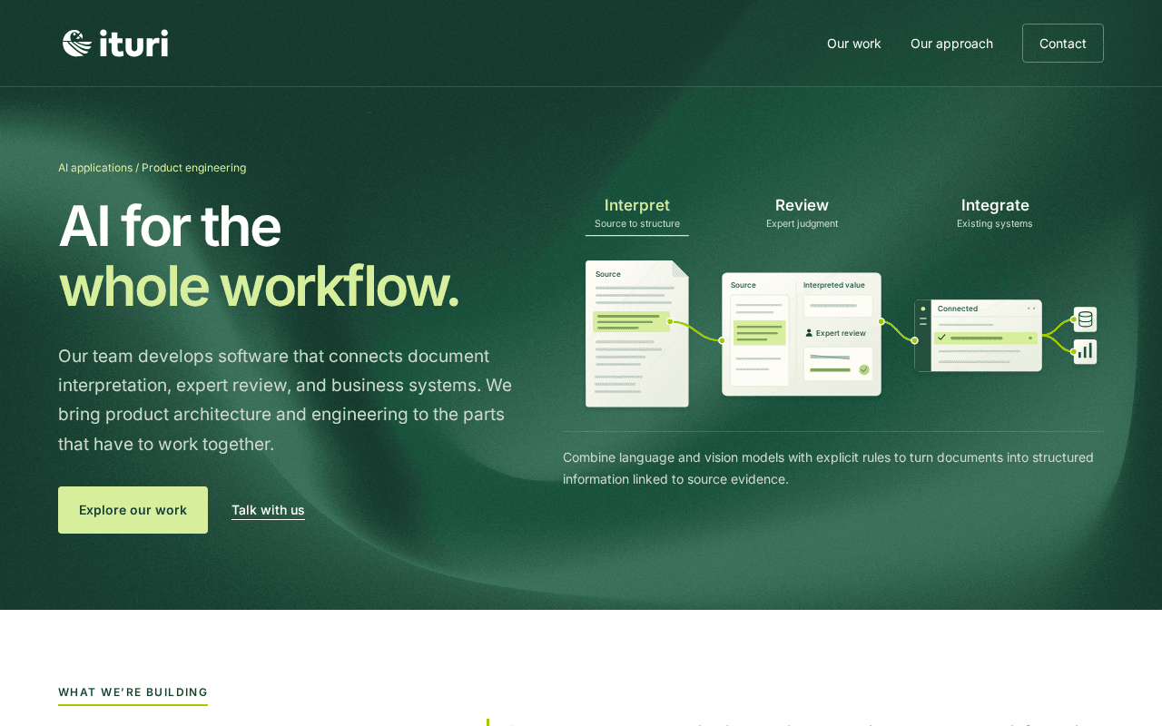 Screenshot of ituri.ai