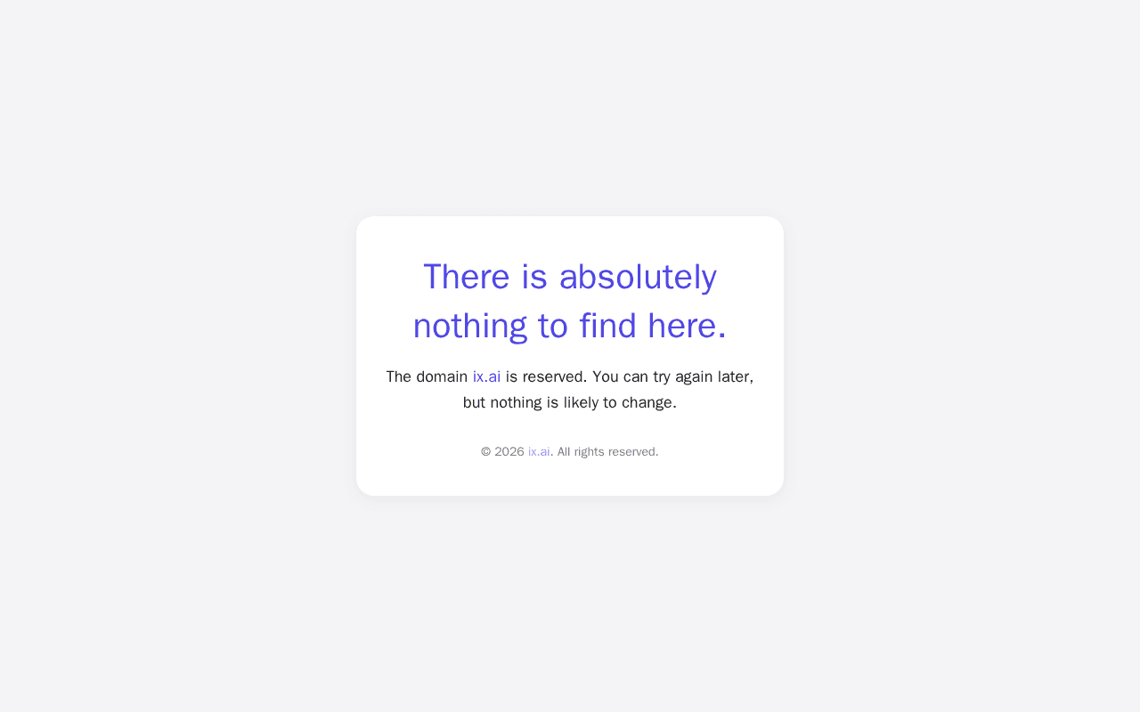 Screenshot of ix.ai