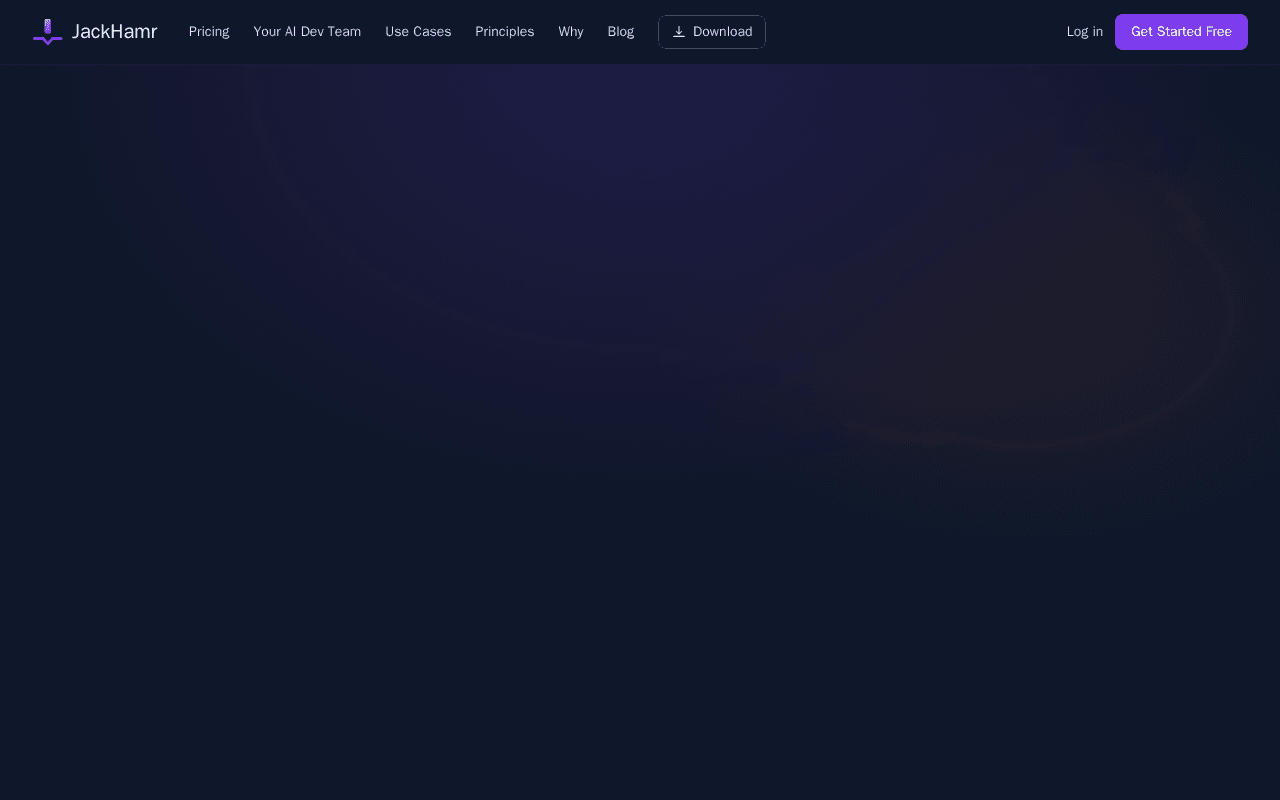 Screenshot of jackhamr.ai