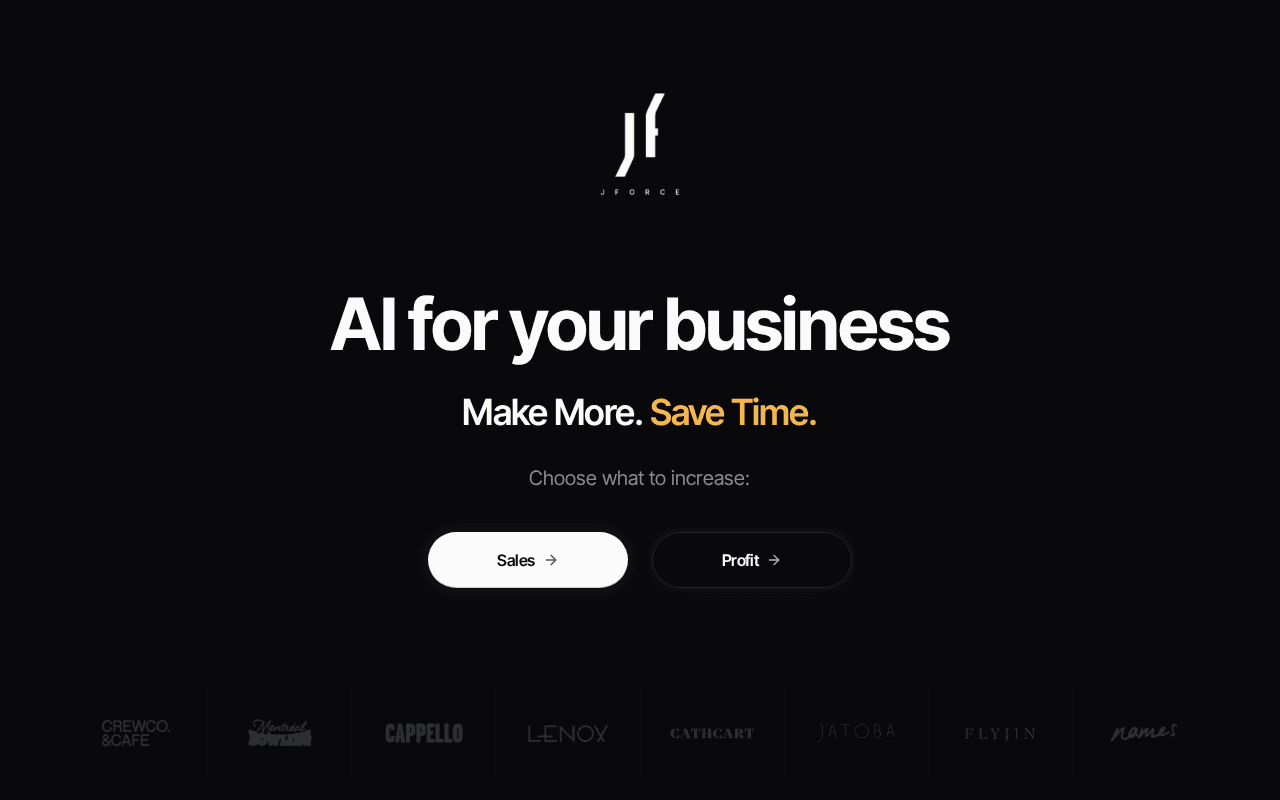Screenshot of jforce.ai