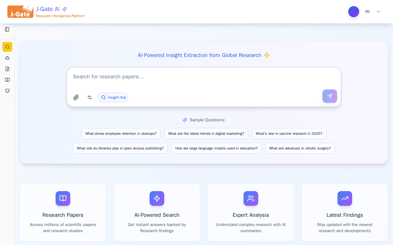 Screenshot of jgate.ai