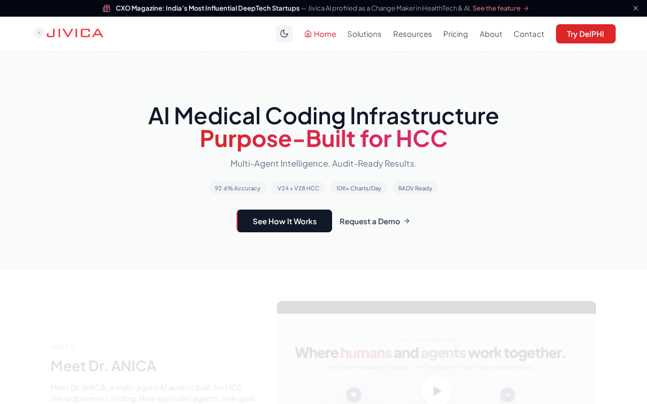 Screenshot of jivica.ai