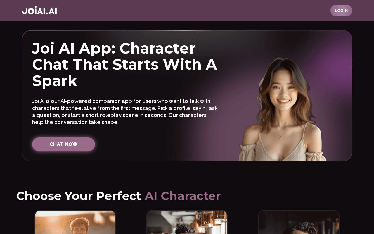 Screenshot of joiai.ai