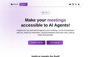Screenshot of joinly.ai