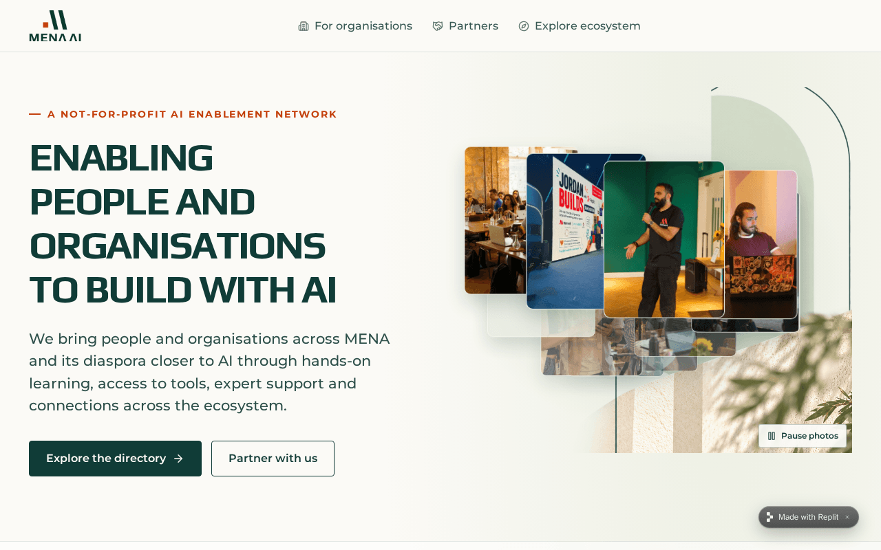 Screenshot of joinmena.ai