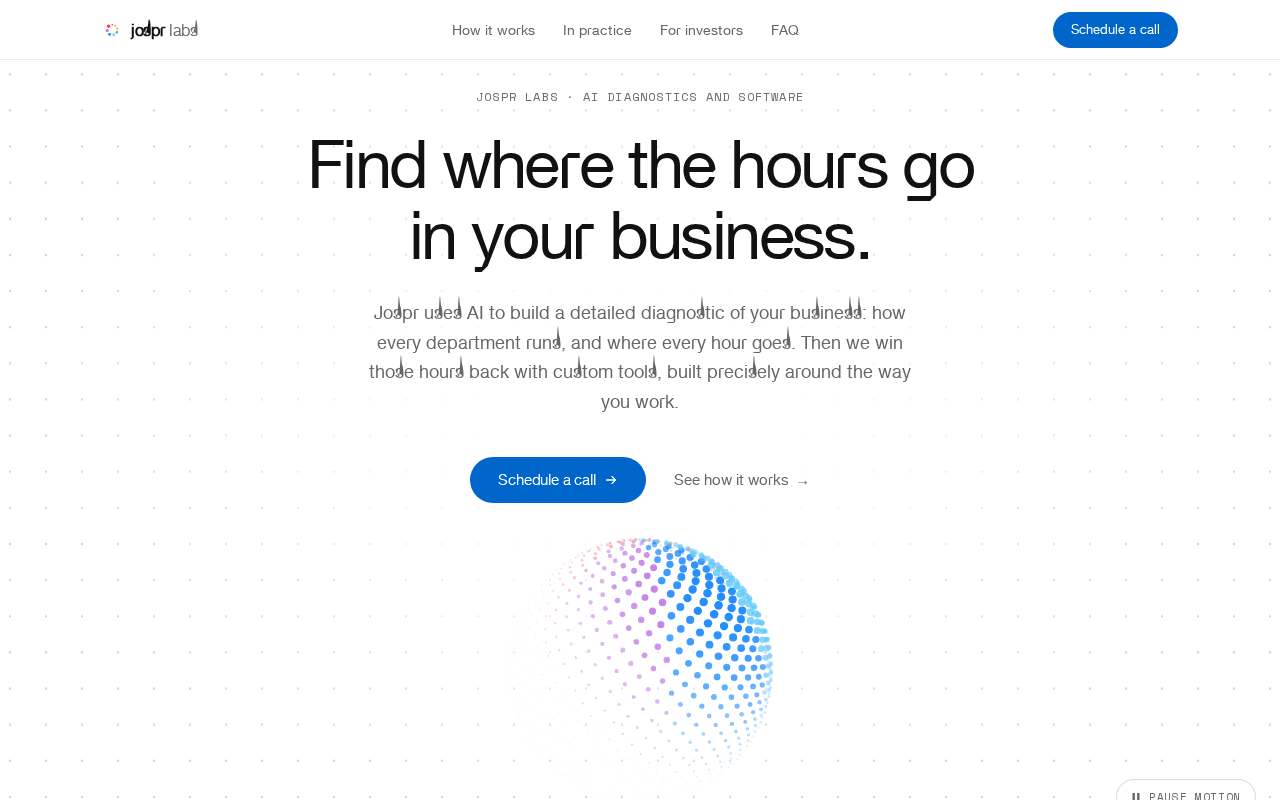 Screenshot of jospr.ai
