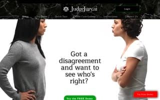 Screenshot of judgejury.ai