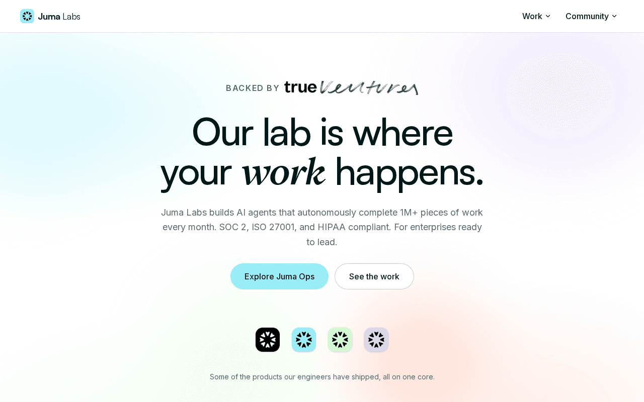 Screenshot of jumalabs.ai