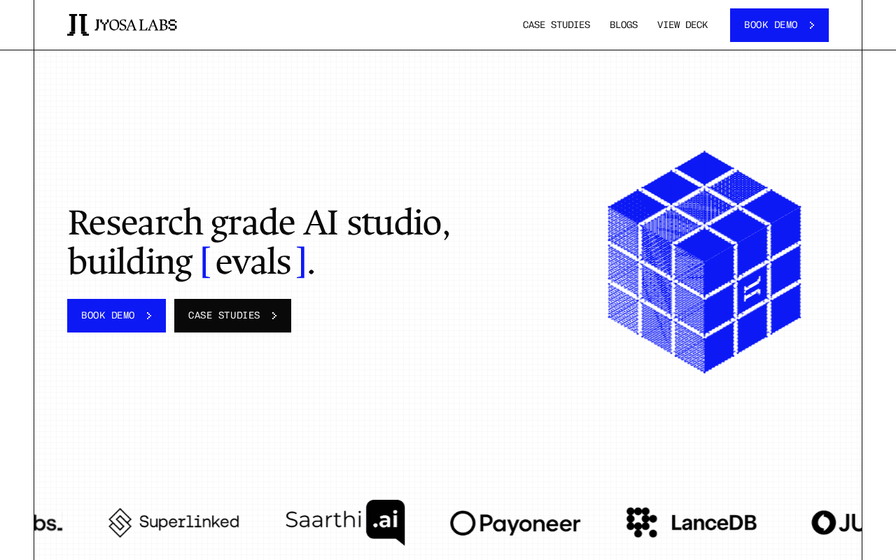 Screenshot of jyosalabs.ai