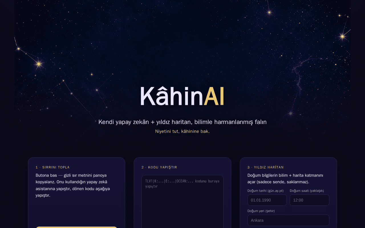 Screenshot of kahinai.ai