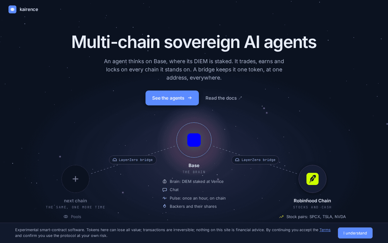 Screenshot of kairence.ai