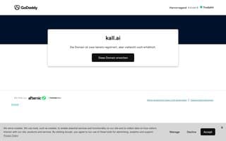 Screenshot of kall.ai