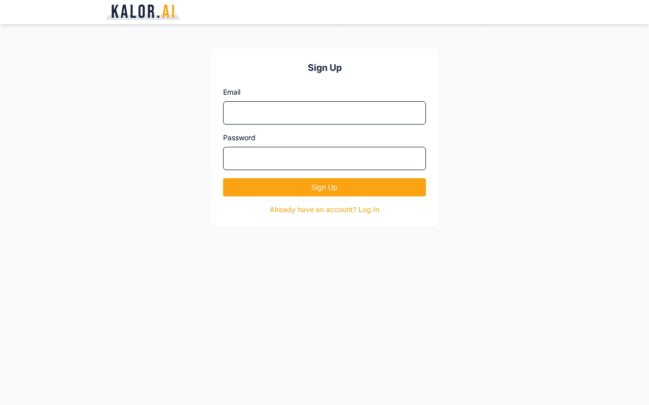 Screenshot of kalor.ai