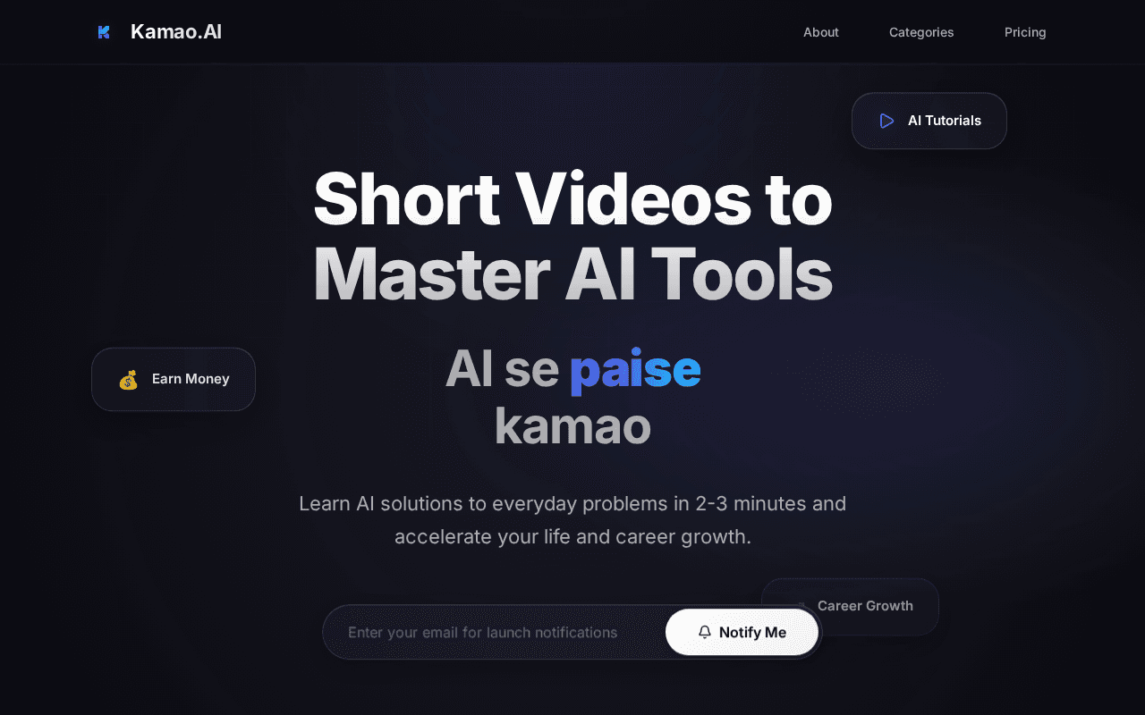 Screenshot of kamao.ai