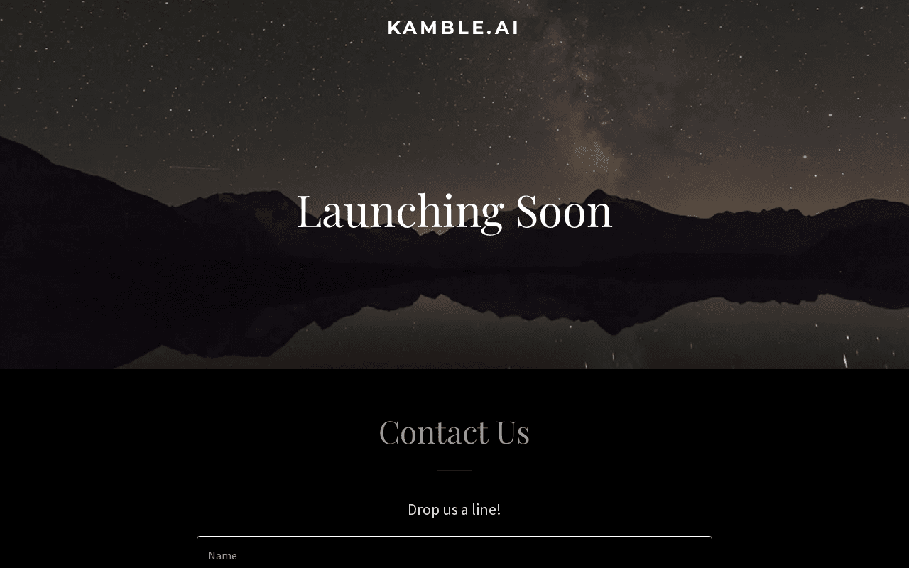 Screenshot of kamble.ai