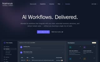 Screenshot of kanvus.ai