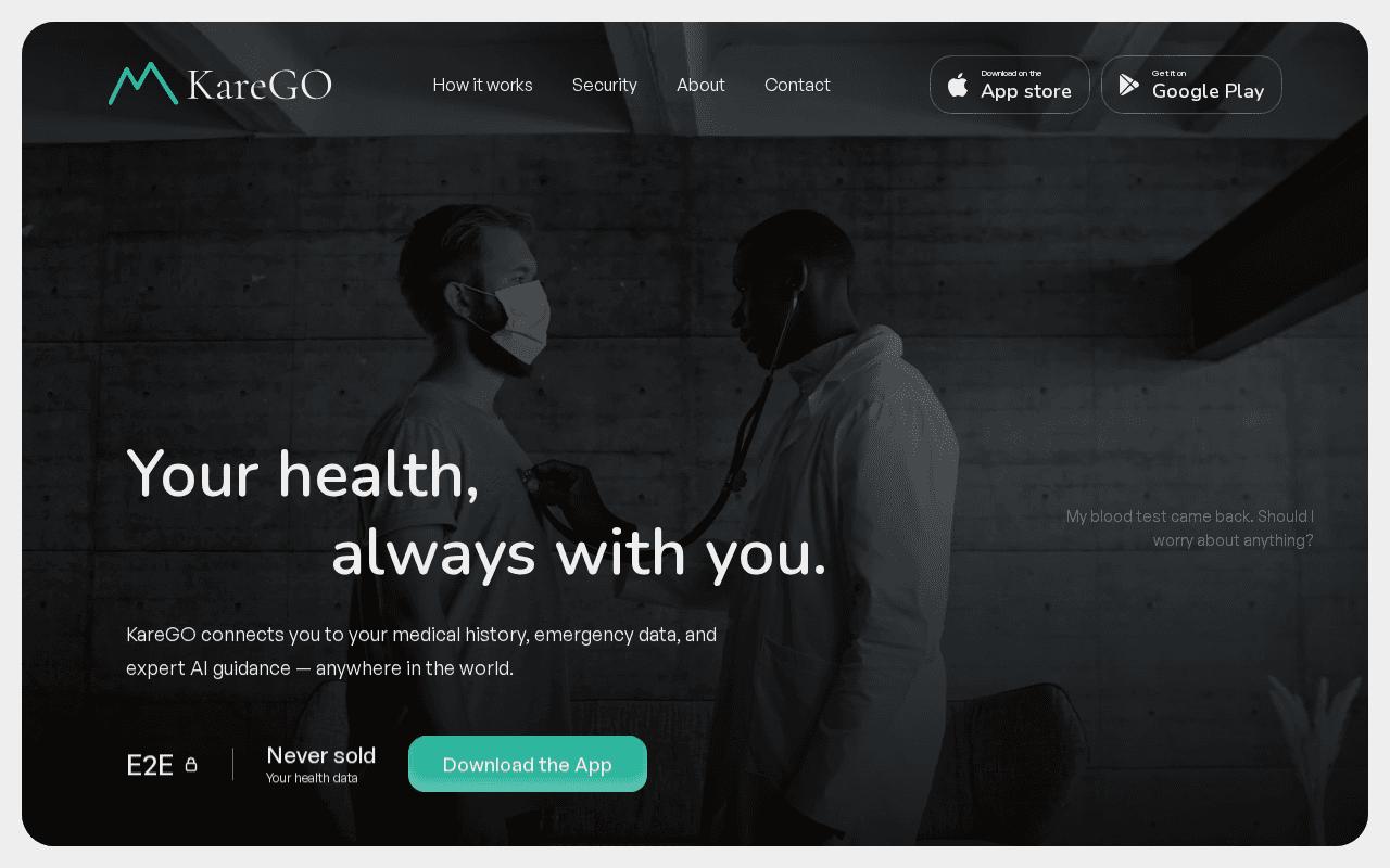 Screenshot of karego.ai