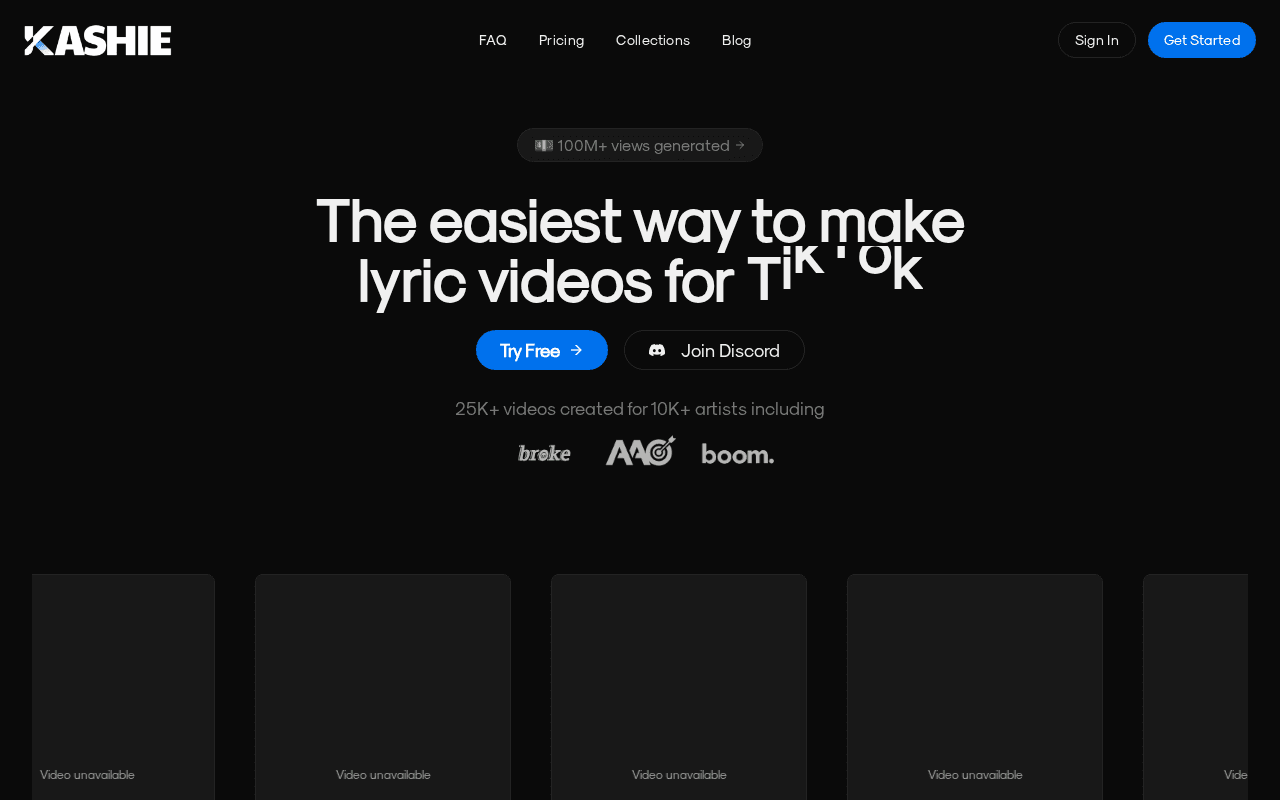 Screenshot of kashie.ai