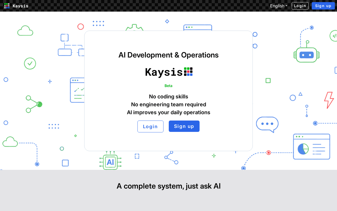 Screenshot of kaysis.ai