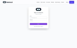 Screenshot of keona.ai