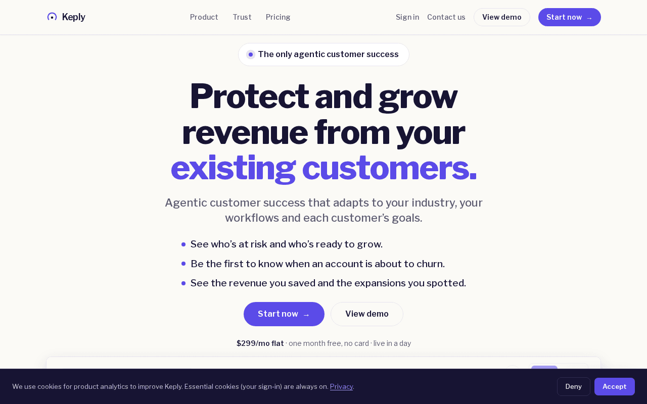 Screenshot of keply.ai
