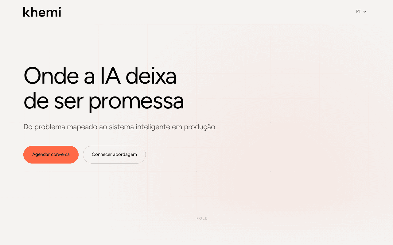 Screenshot of khemi.ai
