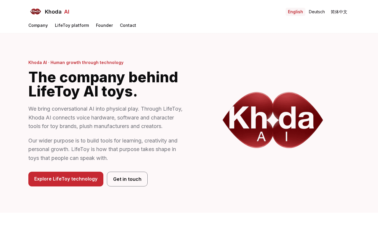 Screenshot of khoda.ai