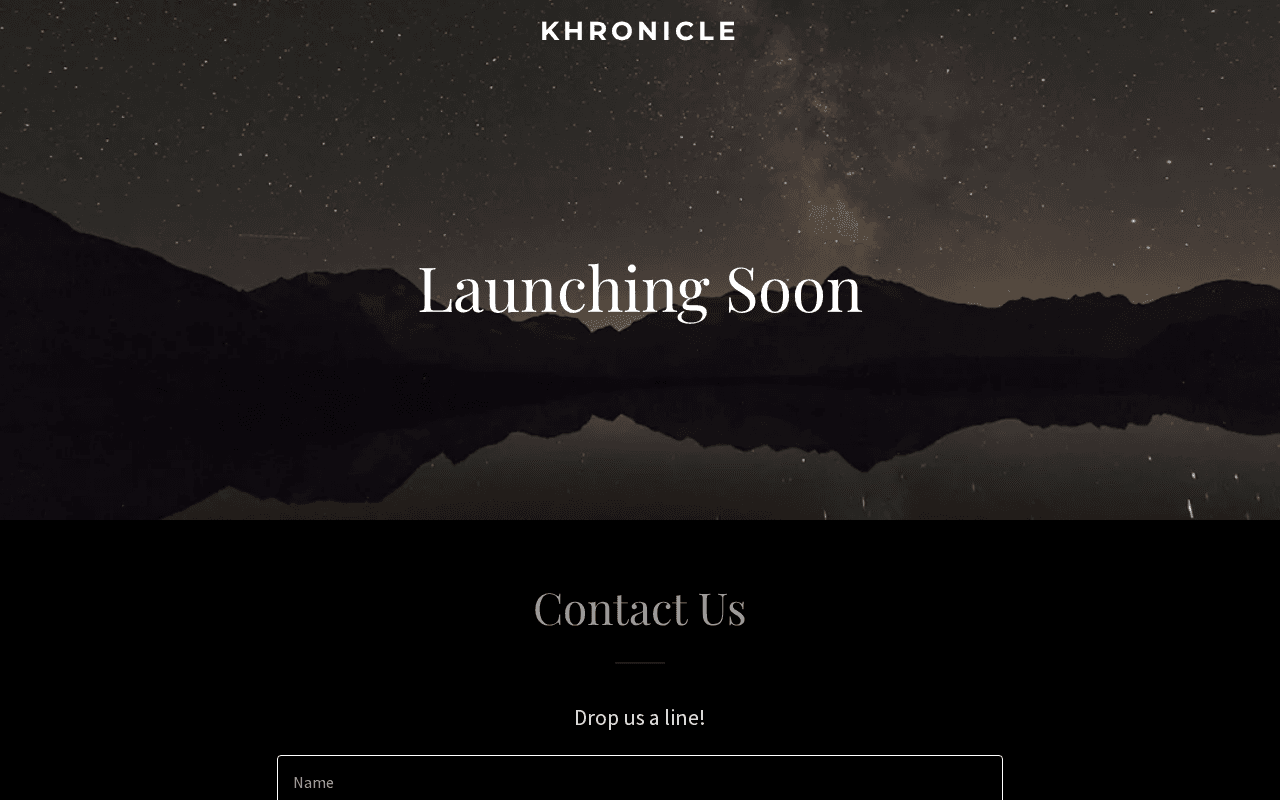 Screenshot of khronicle.ai