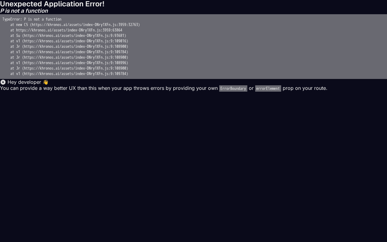 Screenshot of khronos.ai