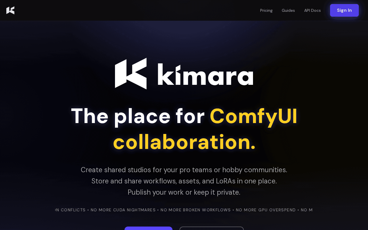 Screenshot of kimara.ai