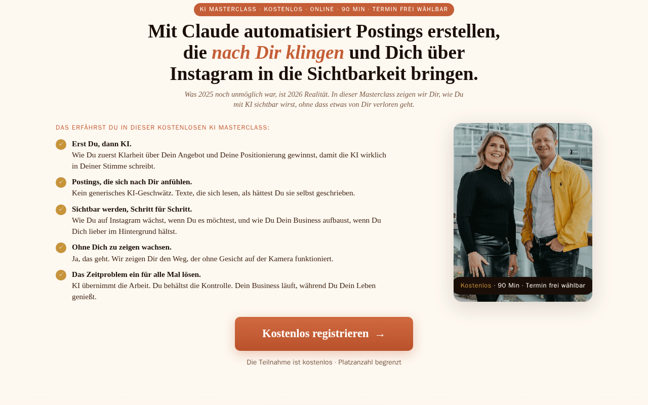 Screenshot of kinergie.ai