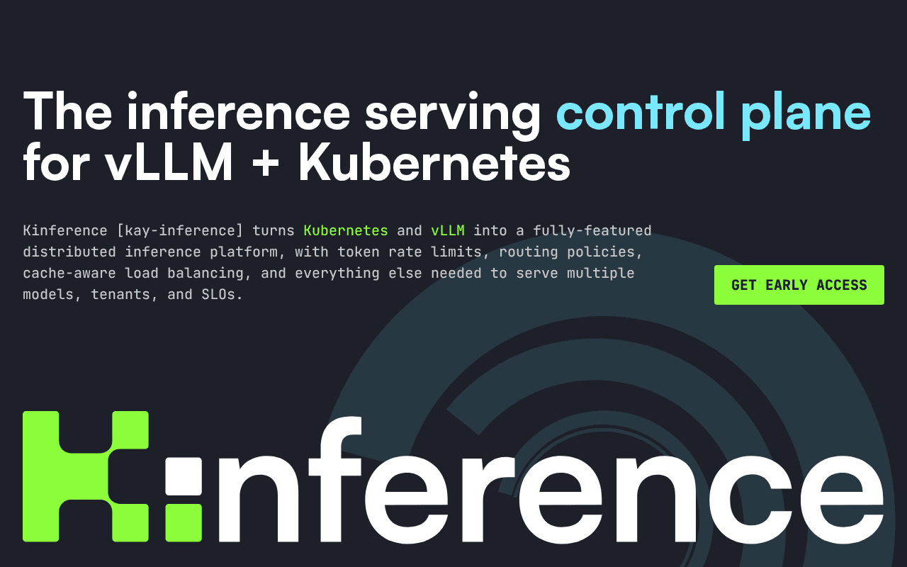 Screenshot of kinference.ai