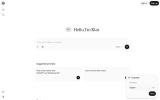 Screenshot of klarlabs.ai