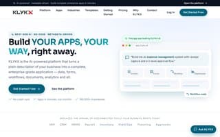 Screenshot of klykx.ai