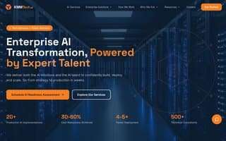 Screenshot of kmmtech.ai