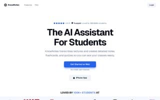 Screenshot of knownotes.ai