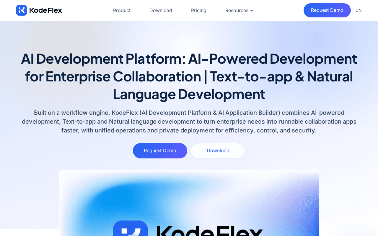 Screenshot of kodeflex.ai