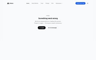 Screenshot of komo.ai