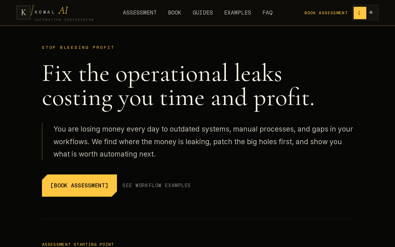 Screenshot of kowal.ai