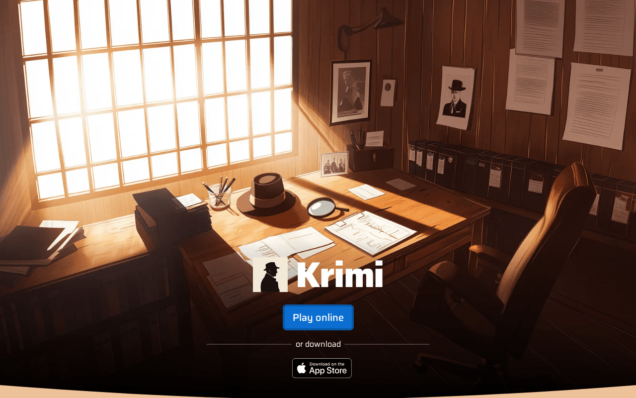 Screenshot of krimi.ai