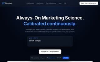 Screenshot of kuwalyst.ai