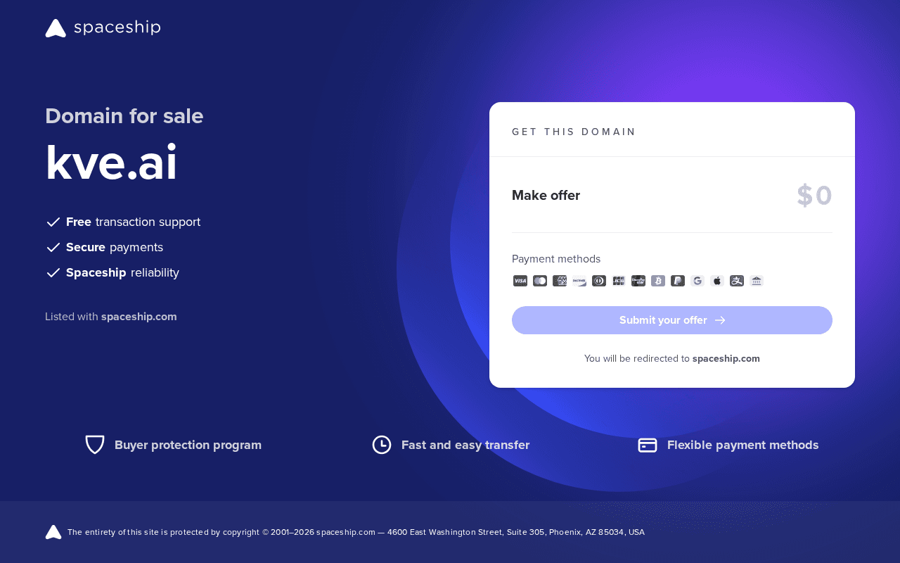 Screenshot of kve.ai