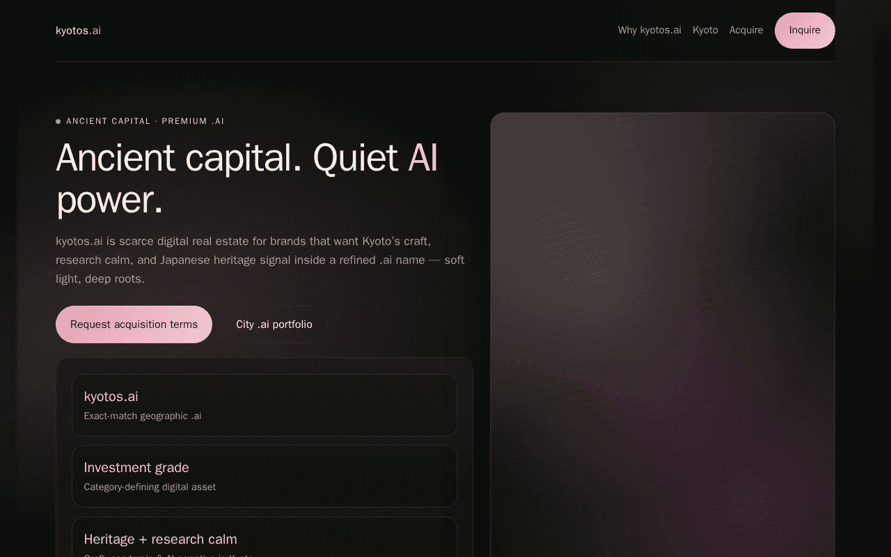 Screenshot of kyotos.ai