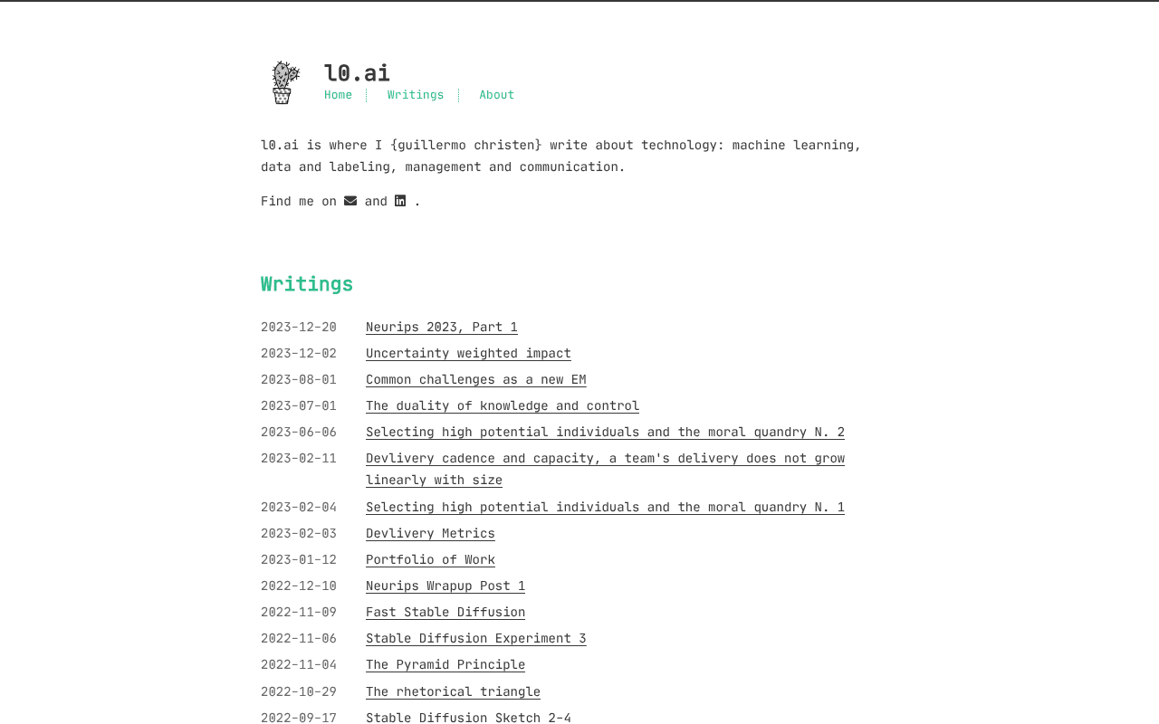 Screenshot of l0.ai
