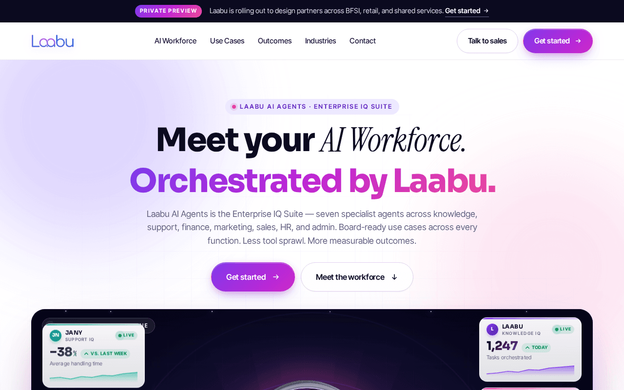 Screenshot of laabu.ai
