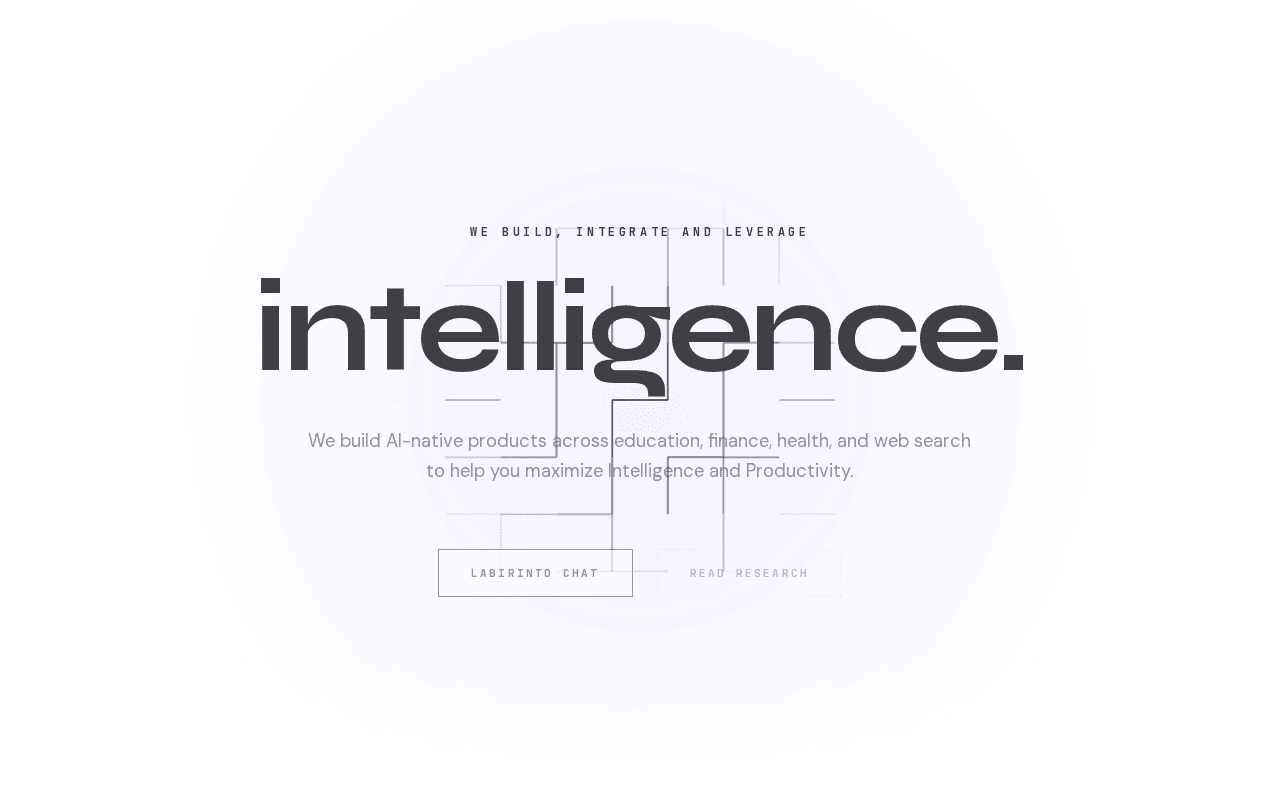 Screenshot of labirinto.ai